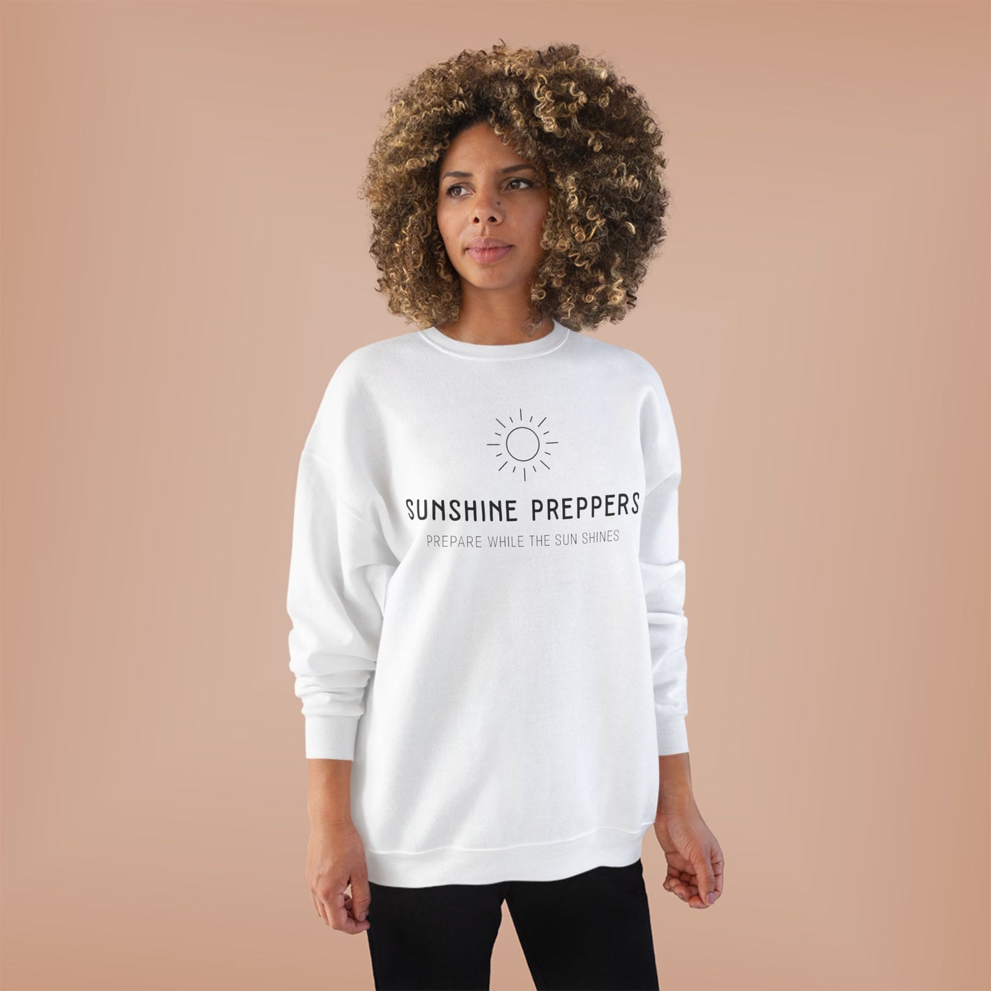Sunshine Preppers Hanes Unisex EcoSmart® Crewneck Sweatshirt