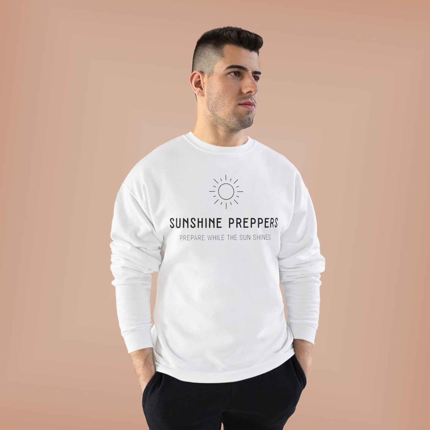 Sunshine Preppers Hanes Unisex EcoSmart® Crewneck Sweatshirt