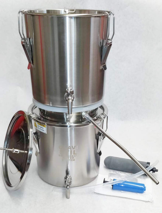 Emergency Survival Water Distiller and Gravity Filter Combination GRAVI-Stil Auto Fill Feature