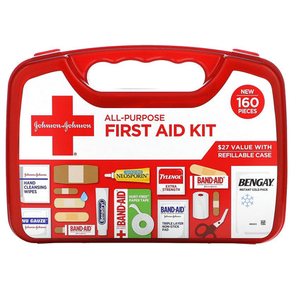 Johnson & Johnson 160-Piece First Aid Kit