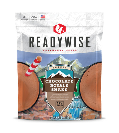 picture of packet of Readywise chocolate Royale shake