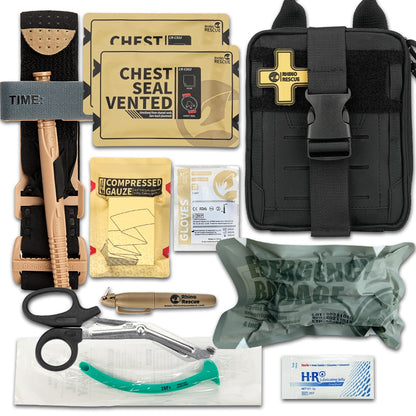 Tactical First Aid Kit in MOLLE Pack - Choose Your Color! 🎒