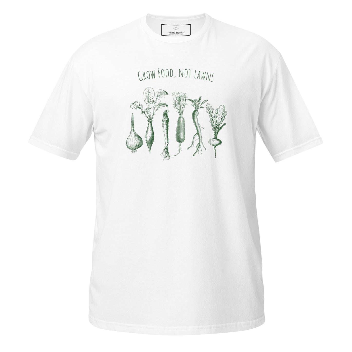 Grow Food, Not Lawns Unisex Short-Sleeve T-Shirt