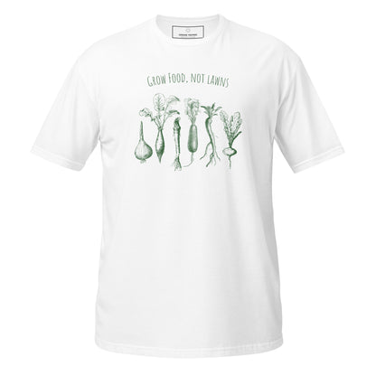 Grow Food, Not Lawns Unisex Short-Sleeve T-Shirt