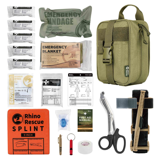 Emergency First Aid Kit in MOLLE Pack - Choose Your Color! 🎒