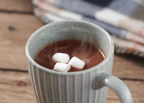 hot chocolate and marshmallows