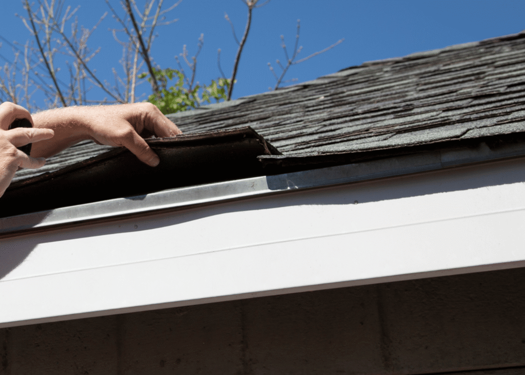 checking the roof before winter