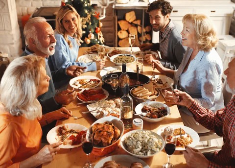 Families gather together for Christmas....sometimes it all seems to much...families gathered around the table