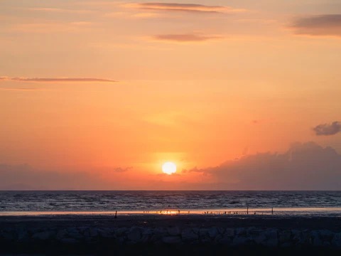 Beautiful Sunset over the ocean
