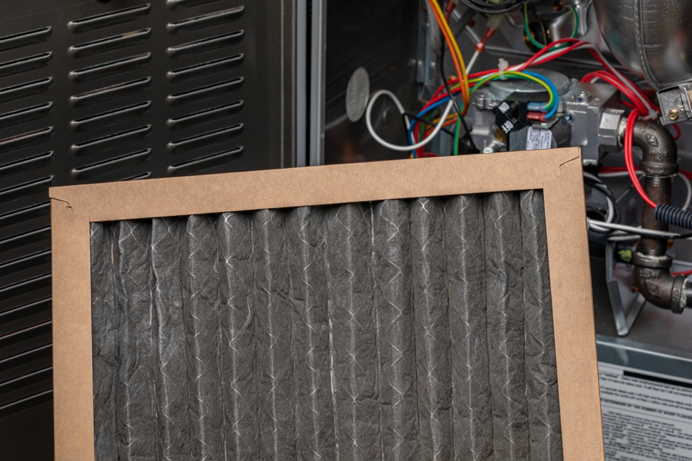 a filthy HVAC filter
