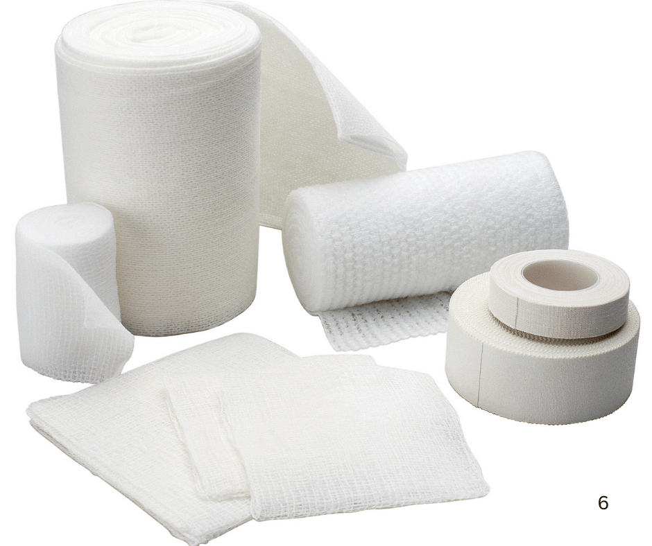 gauze and gauze tape