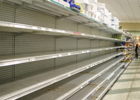 empty shelves