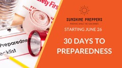 slide 30 days preparedness...Facebook posts
