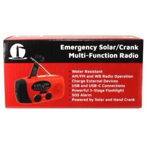 emergency solar and hand crank Radio