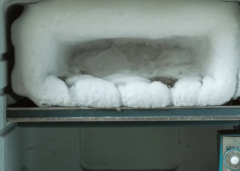 old freezer?  defrost the water!