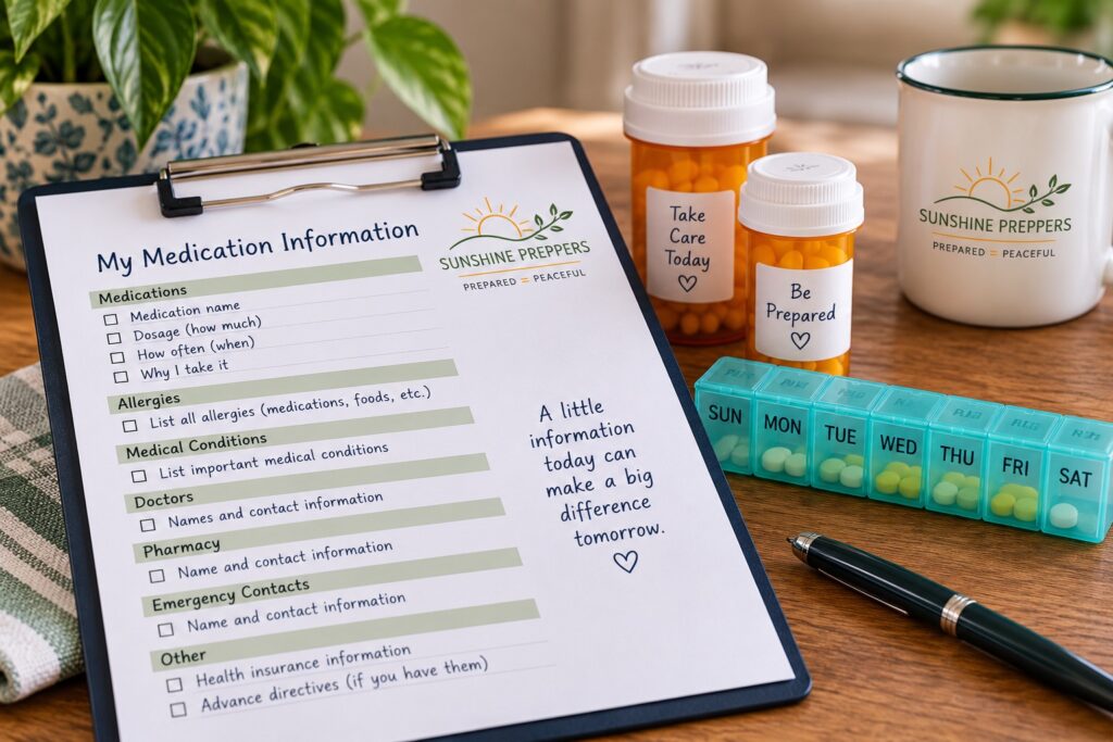 medical information have in one place so in case of an emergency, it's available.......
